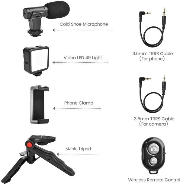 plaction S_Tripod for DSLR, Camera |Operating Height Camera Video Recording kit Mic Microphone