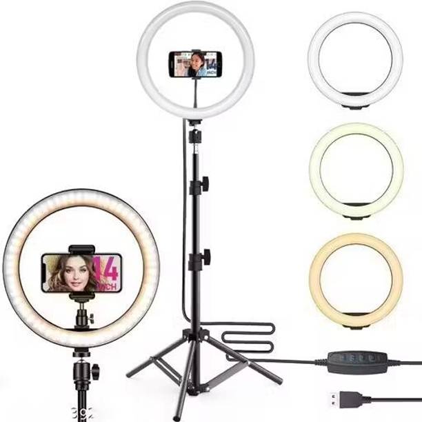 SansyStore 14-Inch LED Ring Light with Tripod Stand and...