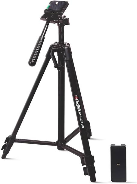 DIGITEK DTR 425 Portable 4.26ft Tripod Stand with Smartphone Holder, Tripod