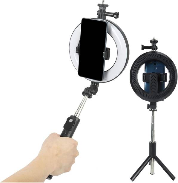 Clefairy LED Ring Light Selfie Stick with Adjustable Tripod Tripod