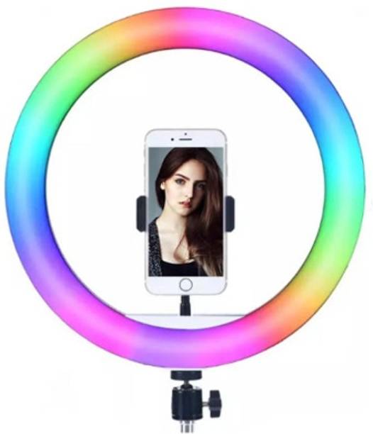 airtech RGB Ring Light 12 Inch with 7Fit TripodStand For Video/ TiktoK(Big Led RingLight Tripod, Tripod Kit