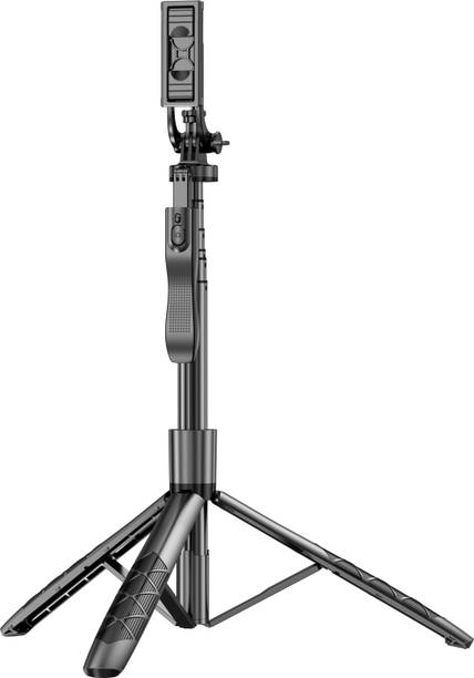 FITRIC L16 Selfie Stick Tripod (4in1) 5.8 Feet Long with Stable Handle BT Shutter Tripod