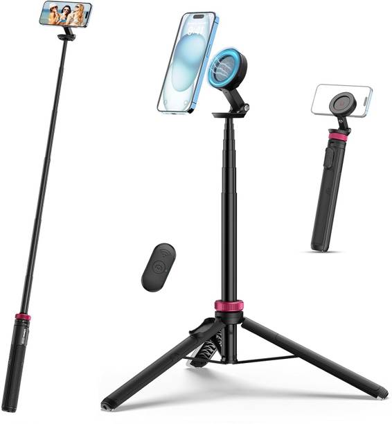 ULANZI MT-84 61" Magnetic Selfie Stick Tripod with Remote for iPhone Selfie & Vlog Tripod