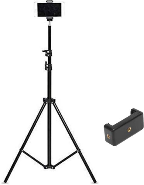 Tygot Lightweight & Portable 7 Feet Aluminum Alloy Studio Light Stand with Mobile Holder | for Videos | Portrait | Photography Lighting | Ideal for Outdoor & Indoor Shoots Tripod