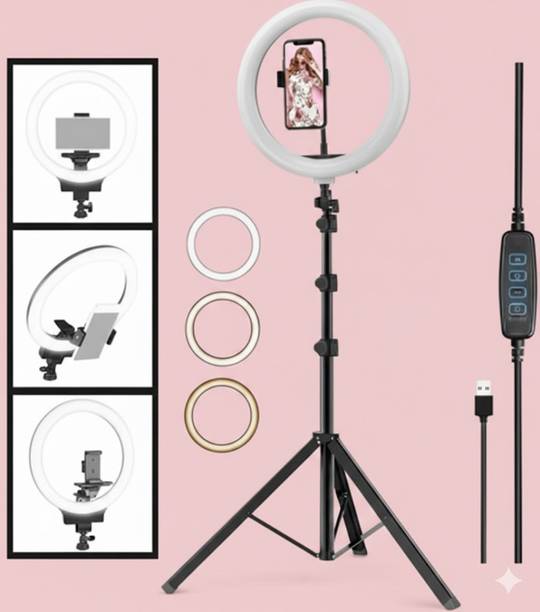 BESTFLY 2B, ring light 10 inch with 7 feet tripod flash light stand for video recording Tripod, Tripod Kit