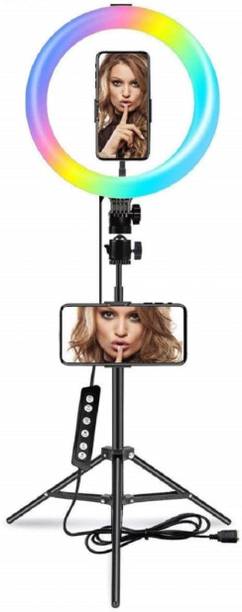 Aneep Advance 10 Inch RGB Ring light with Tripod Stand for Video, youtube, Photography Ring Flash