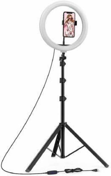 samphalos LED 12 inch RGB Light with Tripod Stand & Phone Holder Ring Flash (Black) Ring Flash