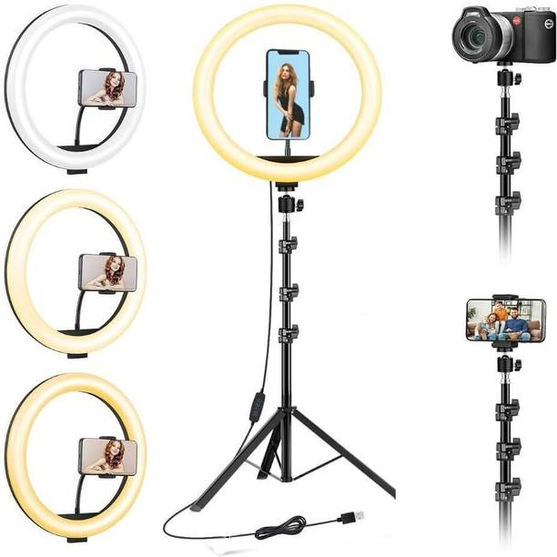 JPY Professional "Ring Light with 7 Feet Long Foldable and Lightweight Tripod Tripod