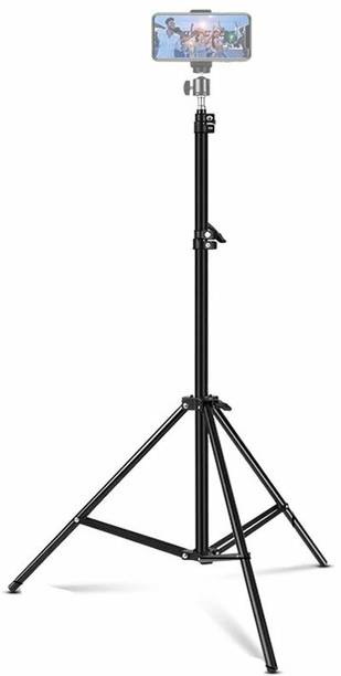 Treadmill 7-FEET 2.1 metra stand[210 cm]Professional Heavy Duty Big Tripod Stand for Compatible with most Mobile Phone,DSLR,video cameras, digital cameras, still cameras, Action Cameras devices, smartphone adapters and scopes for Selfie/Photo Shoot/Video Shoot/Youtuber/Online Classes ,YouTube ,Instagram Tripod, Tripod Kit, Tripod Bracket