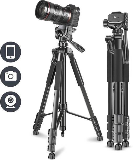 Adofys 70” Aluminium Camera Tripod with Travel Bag and Phone Holder Tripod