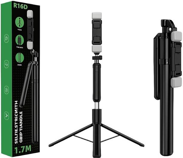 Selfyst R16D Selfie Stick with Dual Light Tripod for Travel Vlog Tripod