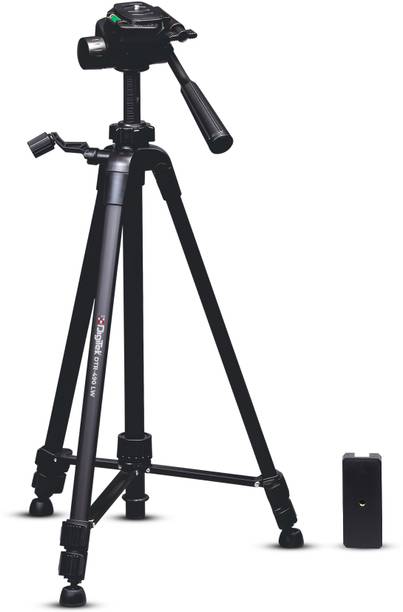 DIGITEK DTR-490 LW Foldable Tripod Stand with Smartphone Holder, Pan Head Tripod