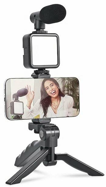 M Point Vlogging Kit for Video Making with Mic Mini Tripod Stand Tripod