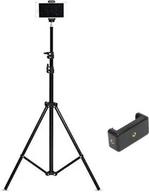 Hold up Big 84 Inch Foldable Camera Tripod for Video and Photo Shoot,4 Section Adjustable Travel Tripod (Black) Tripod
