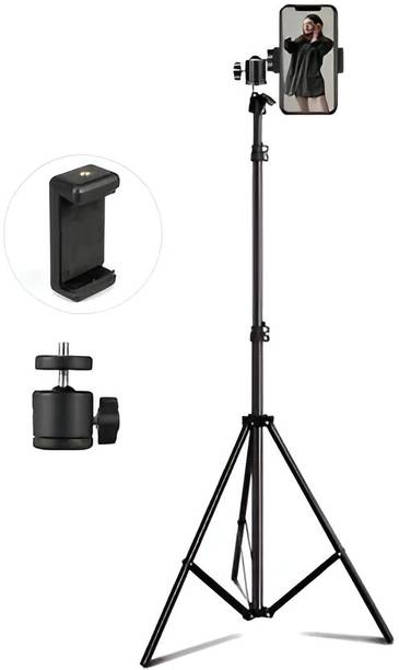 FITRIC Aluminium 7 Feet Portable Tripod Stand for Ring Light Camera & smart phone Tripod