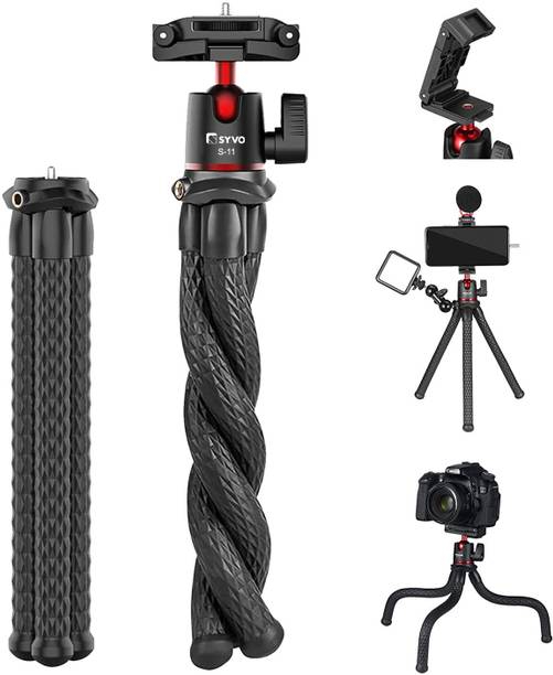 Syvo S-11 Flexible Gorilla Tripod Stand for Mobiles, Cameras, DSLR Tripod, Tripod Kit