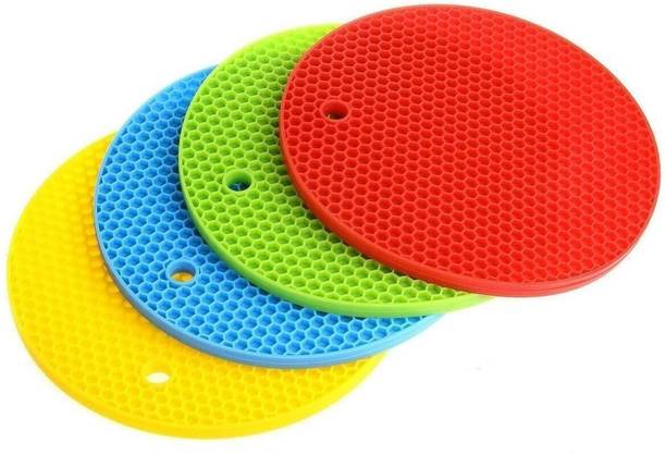 stocksy Pot Holder Mats for Hot Dishes, Heat Resistant Pads Multipurpose Multicolor mate Trivet