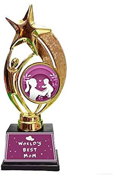 Jayshri handicrafts World's Best Mom Trophy, 9 inch " Best Mother Ever Trophy Trophy