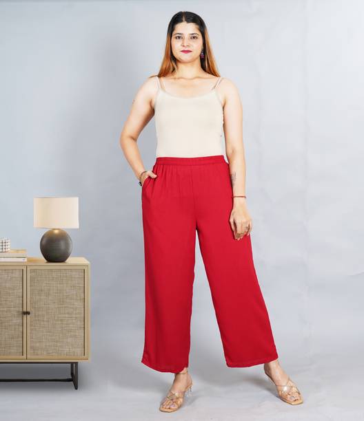 Urbanic Design Relaxed Women Maroon Trousers