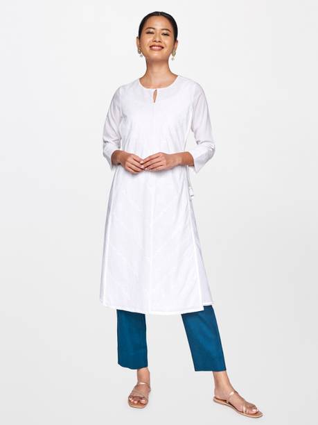 Women Slim Fit Blue Viscose Rayon Trousers