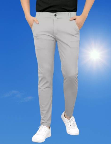 Venner Slim Fit Men Grey Trousers
