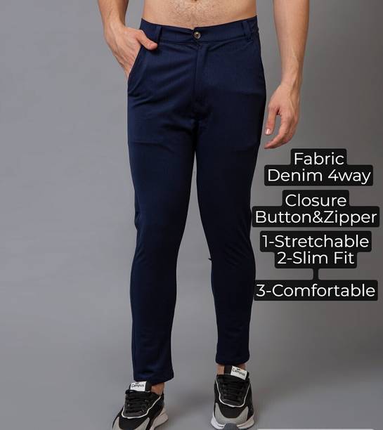 ynam Slim Fit Men Multicolor Trousers