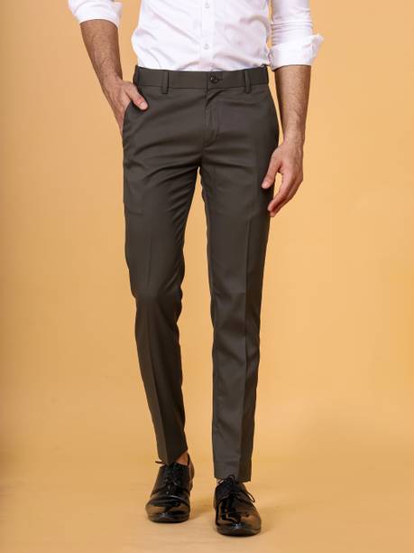 El Cielo Slim Fit Men Green Trousers