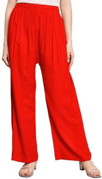 CREATIVE Regular Fit Women Red Trousers