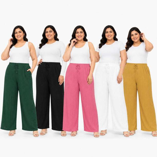 HAFASHION Comfort Fit, Loose Fit Women Multicolor Trousers