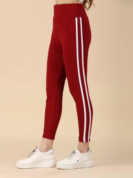 Women Skinny Fit Black Cotton Blend Trousers