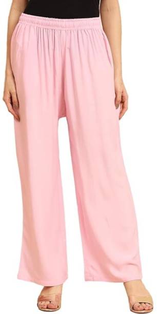 CREATIVE Regular Fit Women Pink Trousers