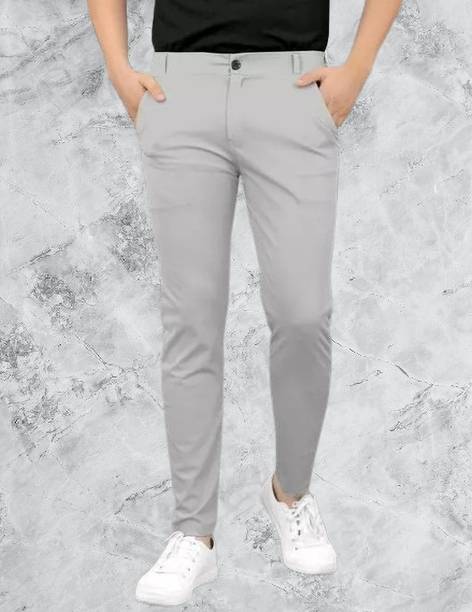 Venner Slim Fit Men Grey Trousers
