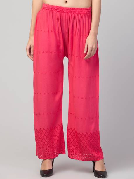 FamBee Relaxed Women Purple Trousers