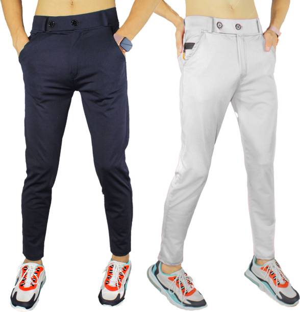 SK Clasy Slim Fit Men Multicolor Trousers