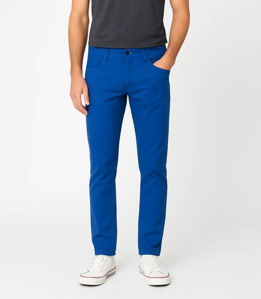 KUMAR Slim Fit Men Blue Trousers