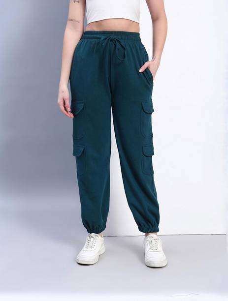 Q-Rious Women Comfort Fit Multicolor Cotton Blend Trousers