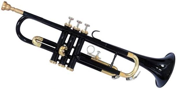 Rmze Standard TRUM-259 Black Bb Trumpet for Beginner or Advanced- Musical instrument Black Bb Trumpet