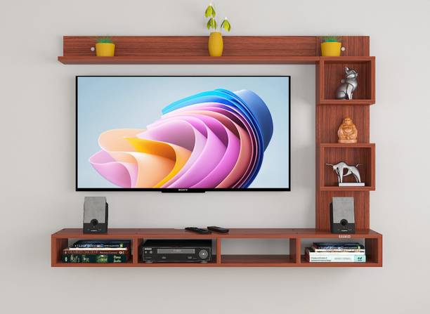 ERAWUD Wall Mount TV Entertainment Unit Engineered Wood TV Entertainment Unit