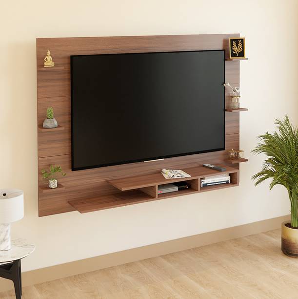 FURNEASER Harrison Wall-mount Tv Unit with Back Panel, Cabinet, Stand, Rack, Shelf, Engineered Wood TV Entertainment Unit