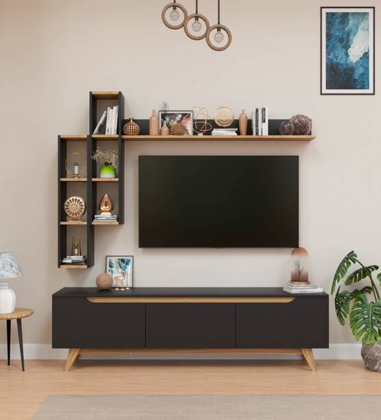 Spyder Craft Matte Finish TV Entertainment Unit Tv Stand And Decore Engineered Wood TV Entertainment Unit