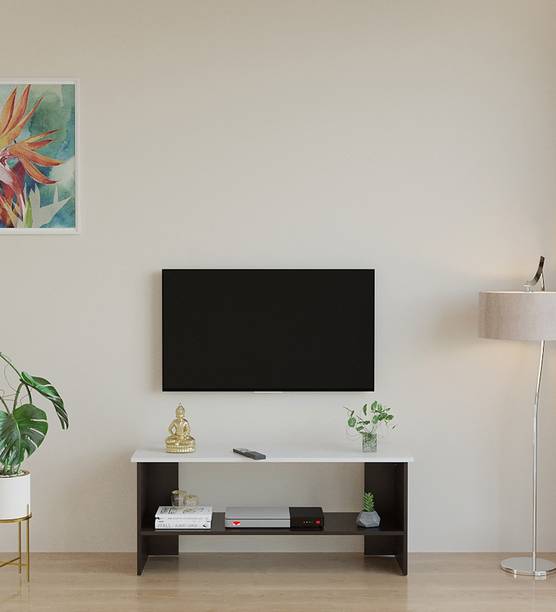 FURNEASER Denward TV Table, LED Cabinet, Stand, Engineered Wood TV Entertainment Unit