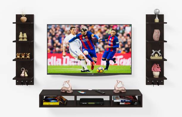 Captiver Large Wall Mounted Tv Unit 55 Inch Engineered Wood TV Entertainment Unit