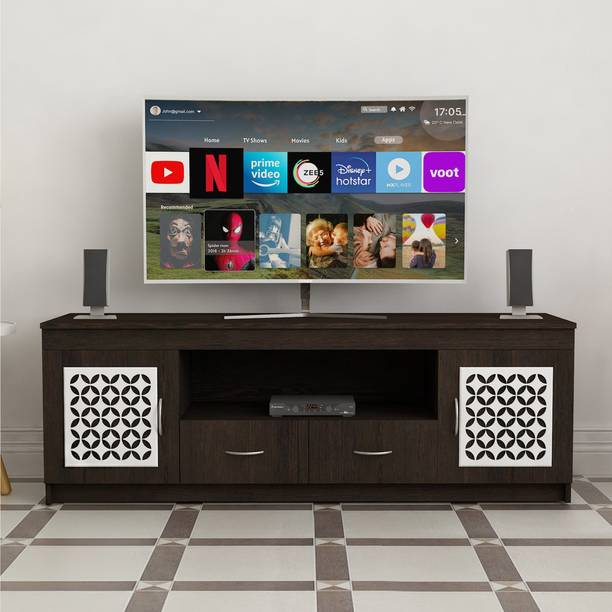 SIVOM Crafty Multipurpose TV Unit fits upto 55 inch with Storage Engineered Wood TV Entertainment Unit