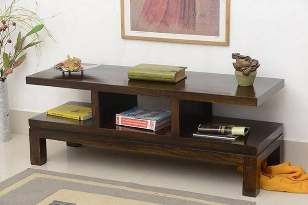 Craftvelly Premium Quality Of SheeshamWood Solid Wood TV Entertainment Unit