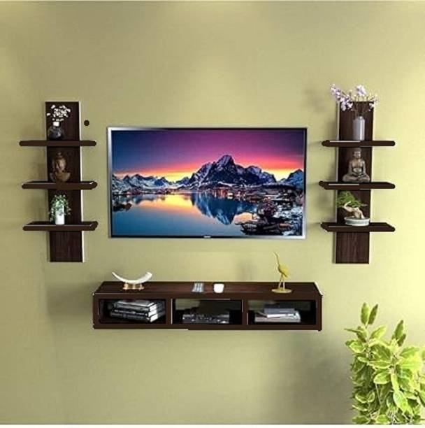 Home wood Engineered Wood Wall Mount TV Entertainment Unit (Wenge). Engineered Wood TV Entertainment Unit