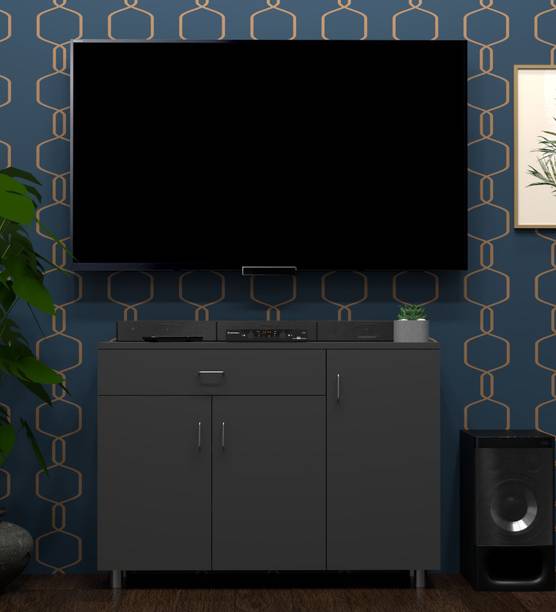 BLACKWOODS TV Unit With Storage Shelves & Drawer Upto 45 Inches free assembly by Brand Engineered Wood TV Entertainment Unit