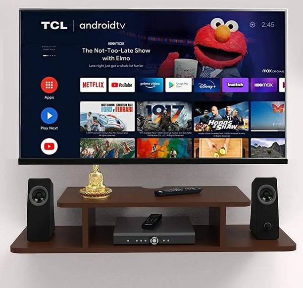 Adi Art Decore Wooden Floating TV Entertainment Unit Wall Stand for Set Top Box stand. Engineered Wood TV Entertainment Unit