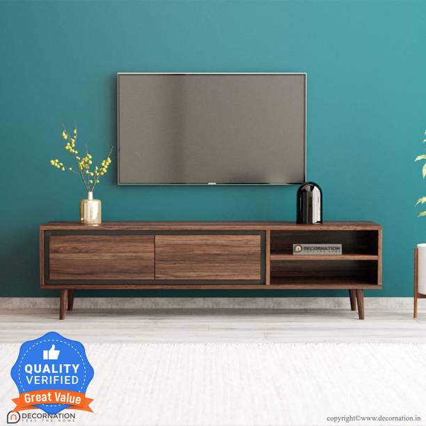 DecorNation Akiwa Solid Wood TV Entertainment Unit