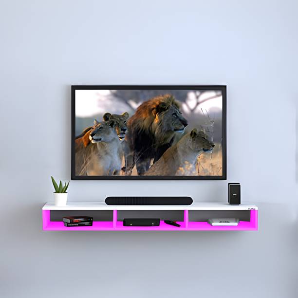 Livster Modern Wooden MDF TV Unit with Storage Cabinets and Shelves Engineered Wood TV Entertainment Unit