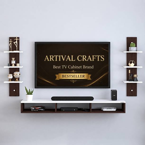 Artival Crafts Artival Crafts Elegance Series Wall-Mounted TV Unit Engineered Wood TV Entertainment Unit